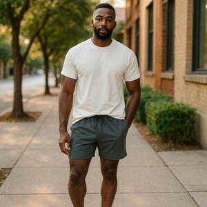 Good fellow gray knit shorts XXL.  New With Tag